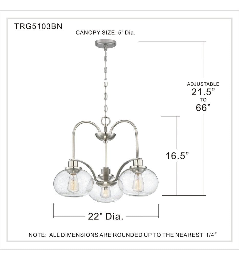 Trilogy 22" Chandelier