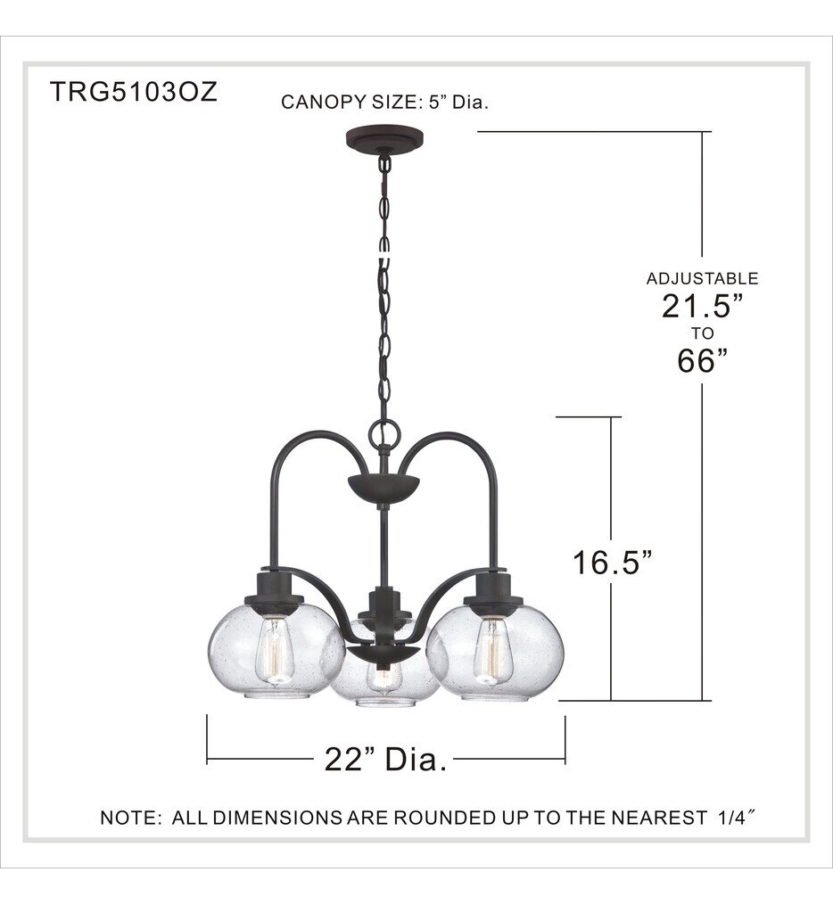 Trilogy 26" Chandelier
