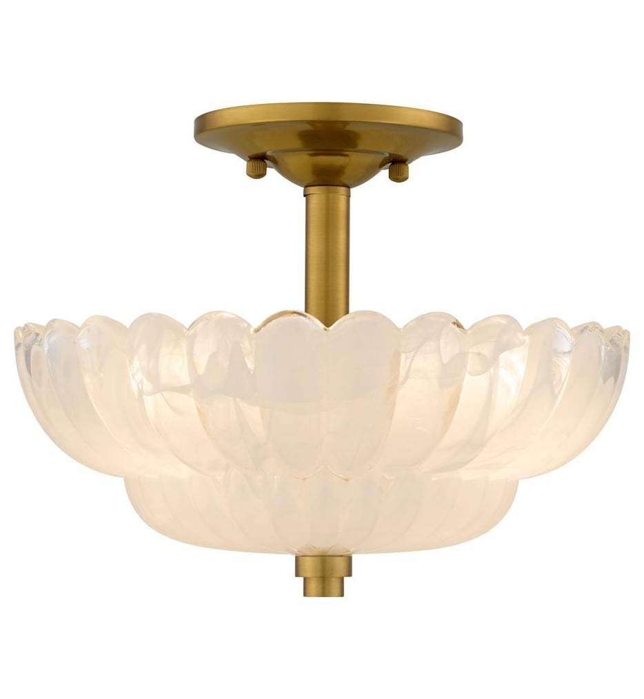 Quoizel - WHP1712BRG - Whitecap 11.75-inch Semi-Flush Mount
