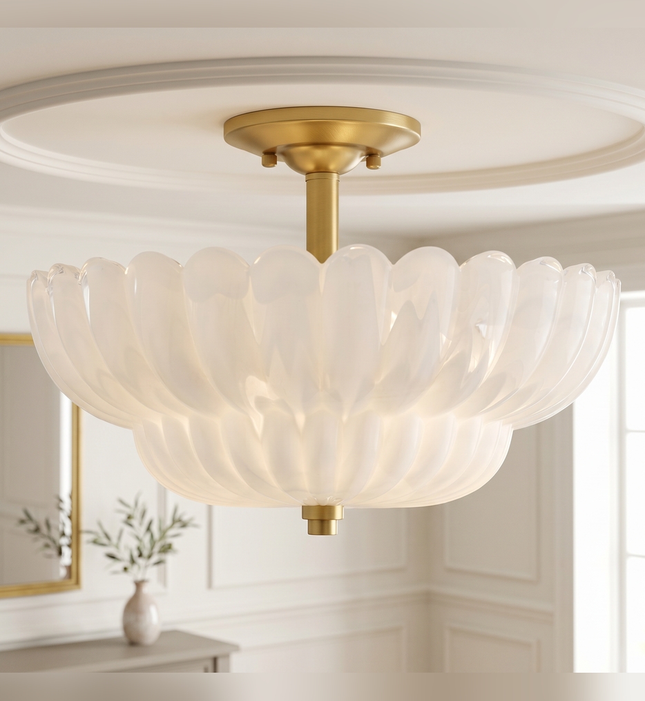 Quoizel - WHP1716BRG - Whitecap 15.5-inch Semi-Flush Mount