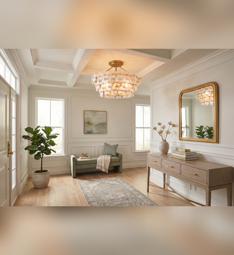 Quoizel - WRIG1720BRG - Wright 20.5-inch Semi-Flush Mount