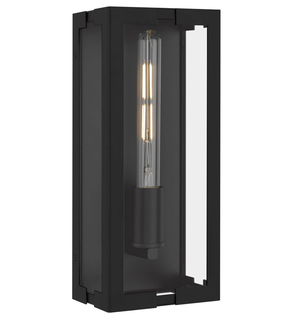 Quoizel - YOUN8406MBK - Young 14-inch Outdoor Wall Sconce