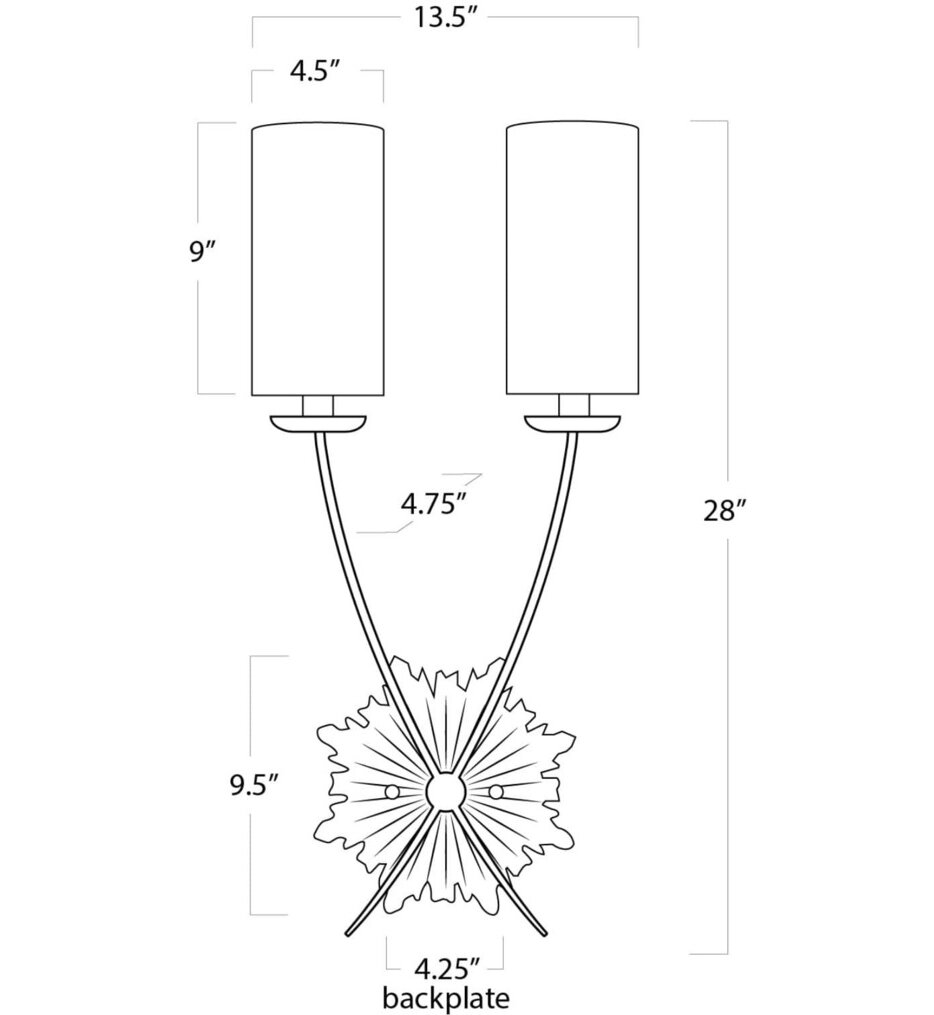 Louis 28" Wall Sconce