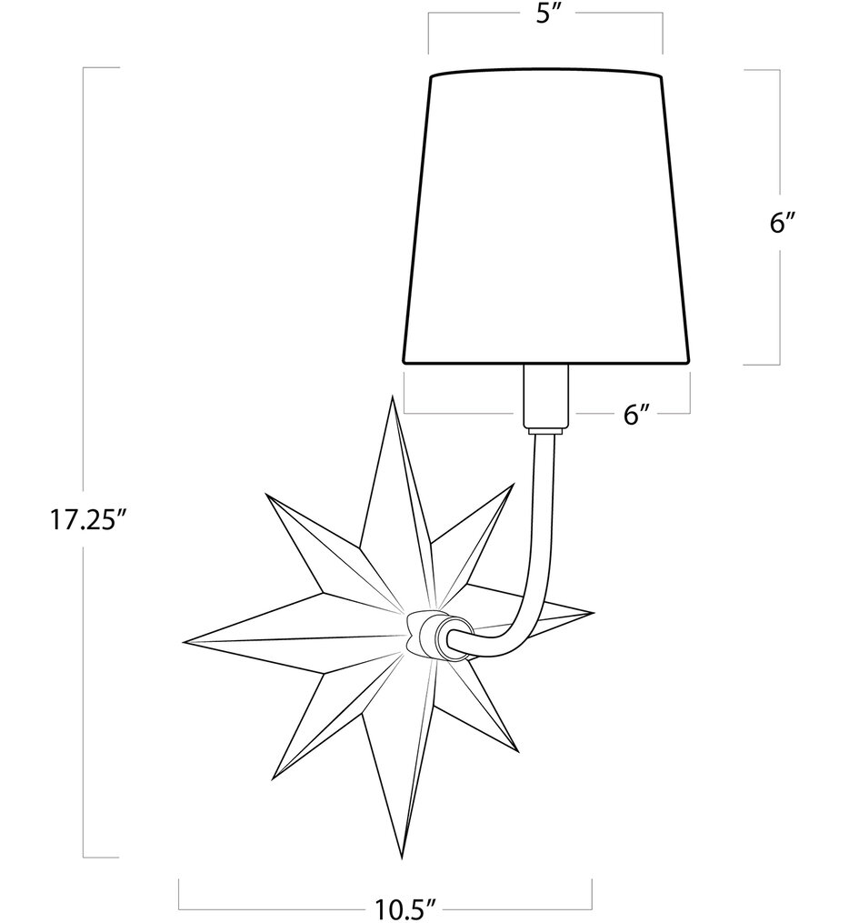 Etoile 17.25" Wall Sconce
