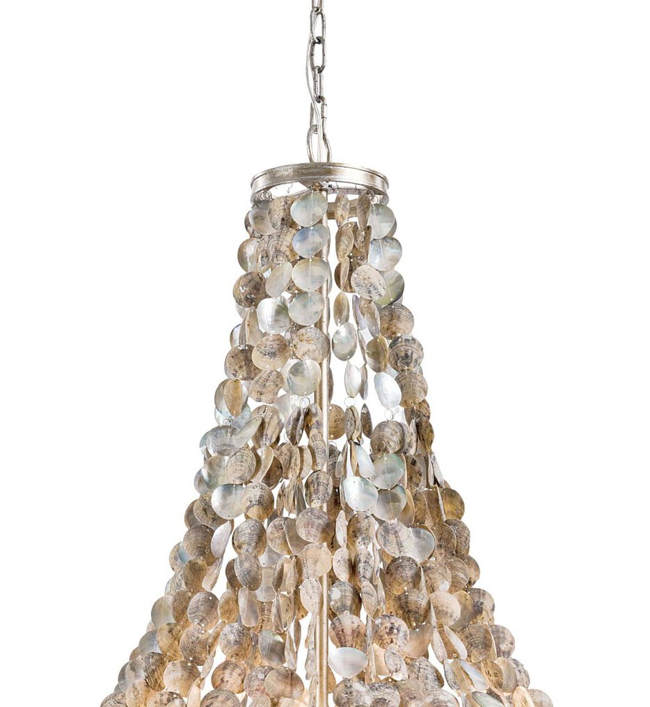 Capri Abalone 25.5" Chandelier