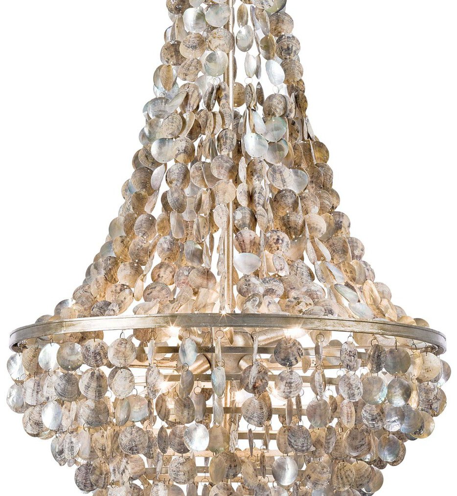 Capri Abalone 25.5" Chandelier
