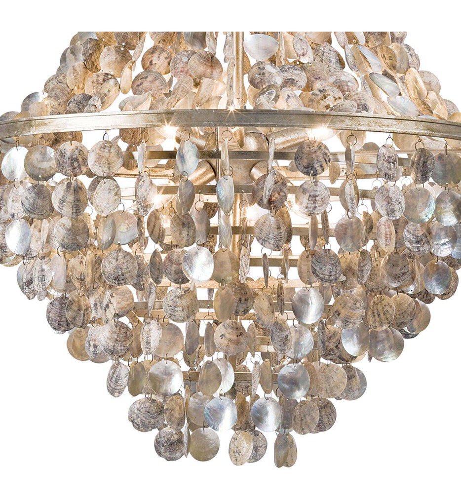 Capri Abalone 25.5" Chandelier