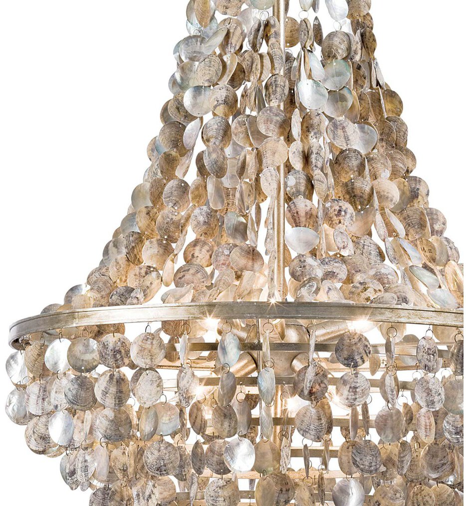 Capri Abalone 25.5" Chandelier