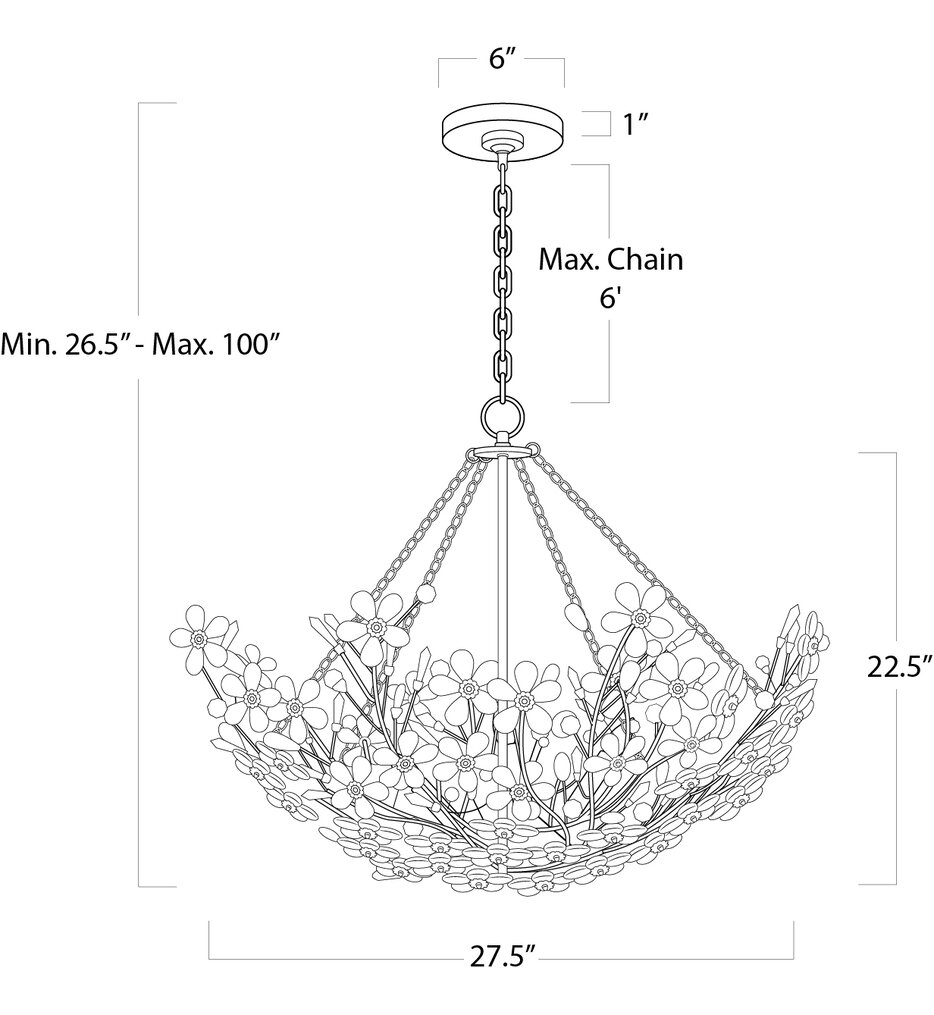 Cheshire 27.5" Chandelier