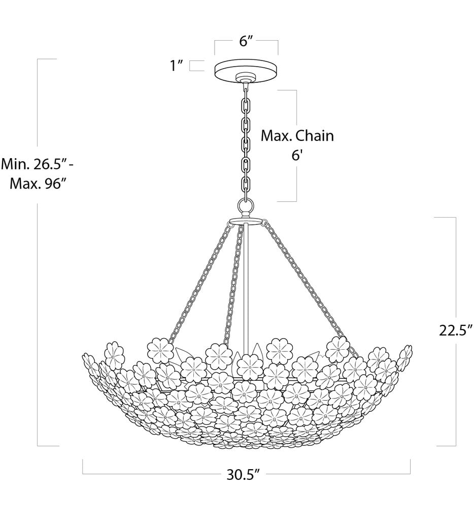 Charlotte 30.5" Chandelier
