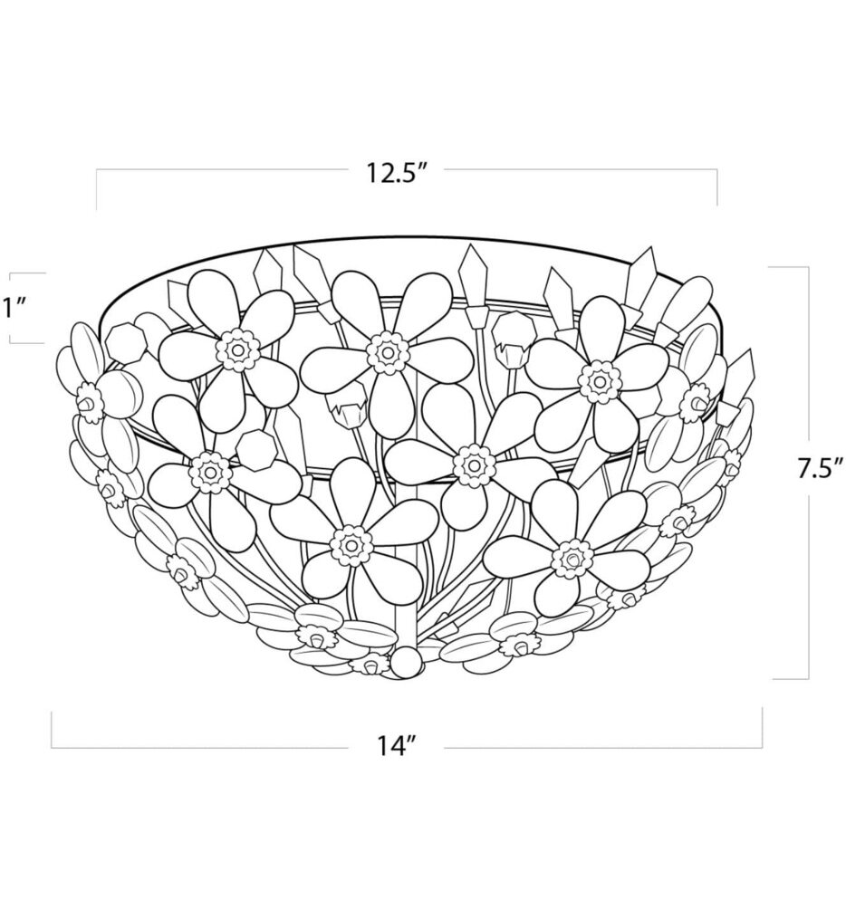 Cheshire 14" Flush Mount