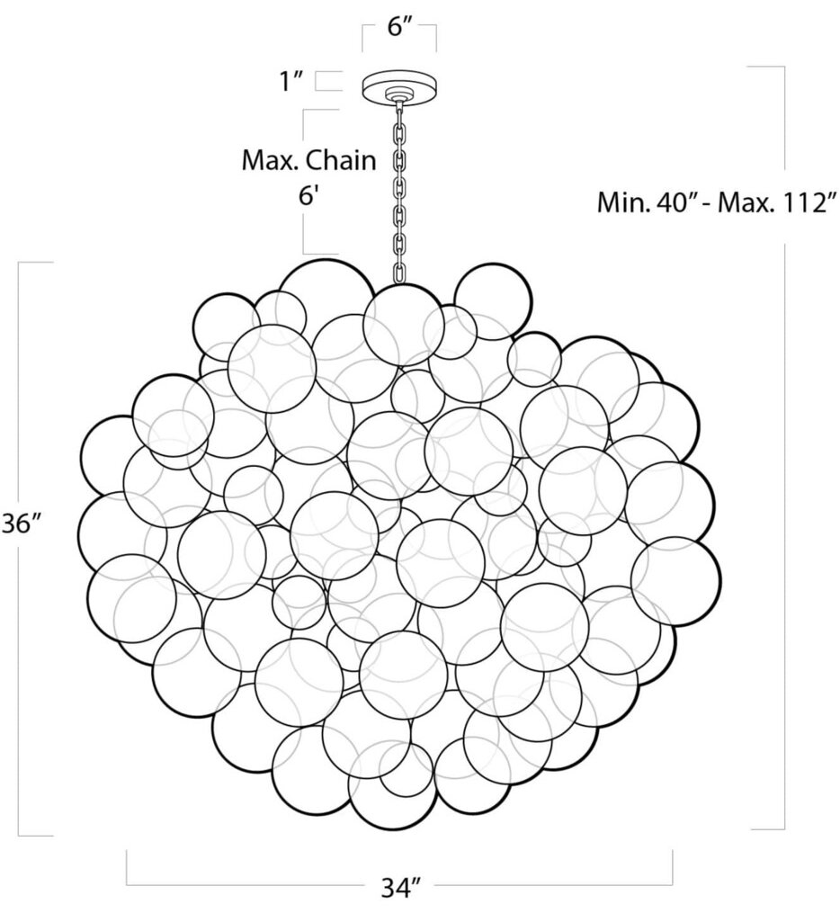 Nimbus 34" Chandelier