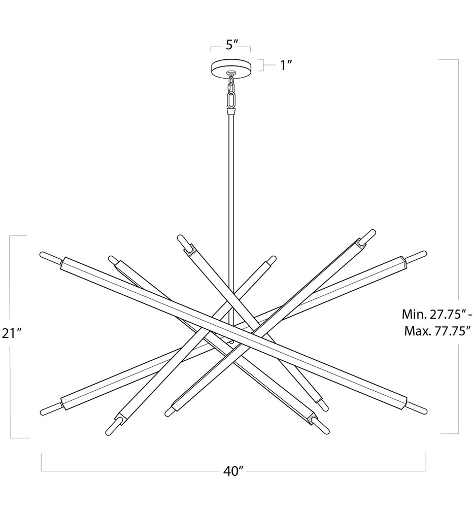 Viper 41" Chandelier