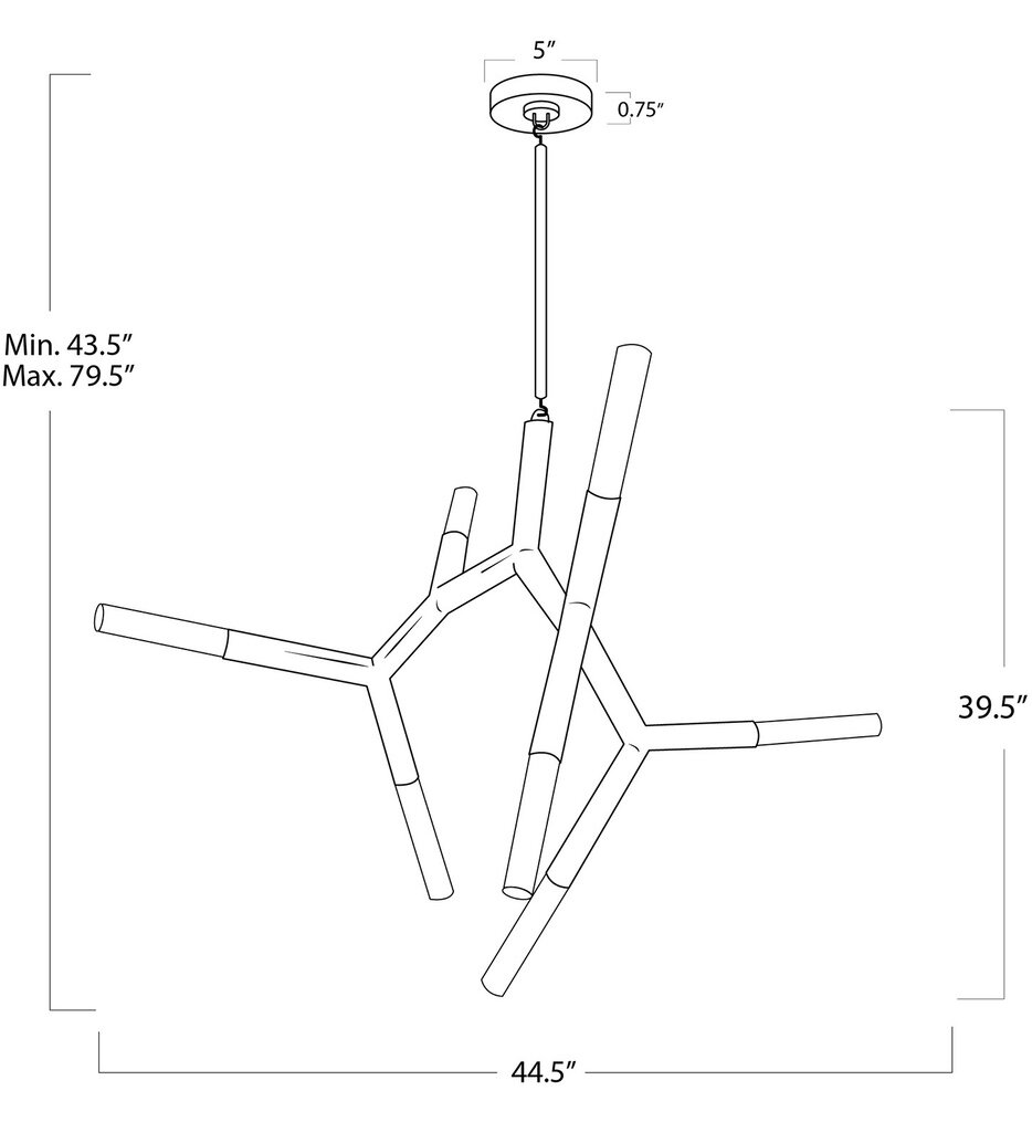 Traveler 44.5" Chandelier