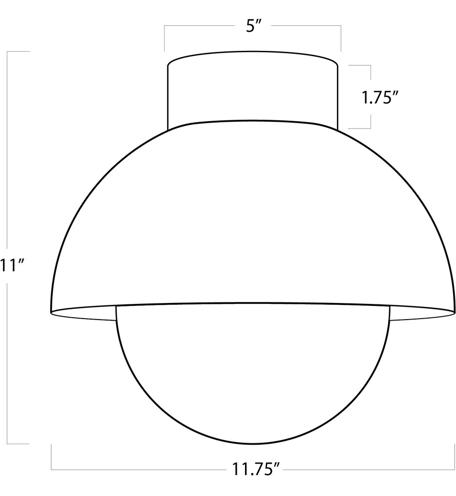 Montreux 11.75" Flush Mount