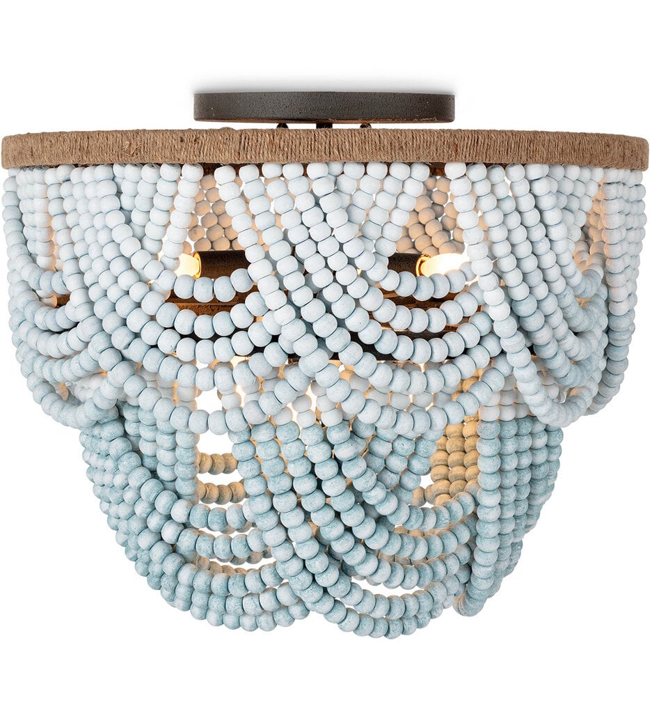 Ombre Wood 24" Flush Mount