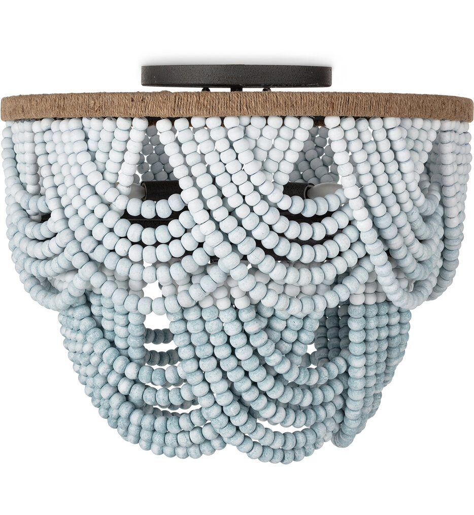 Ombre Wood 24" Flush Mount