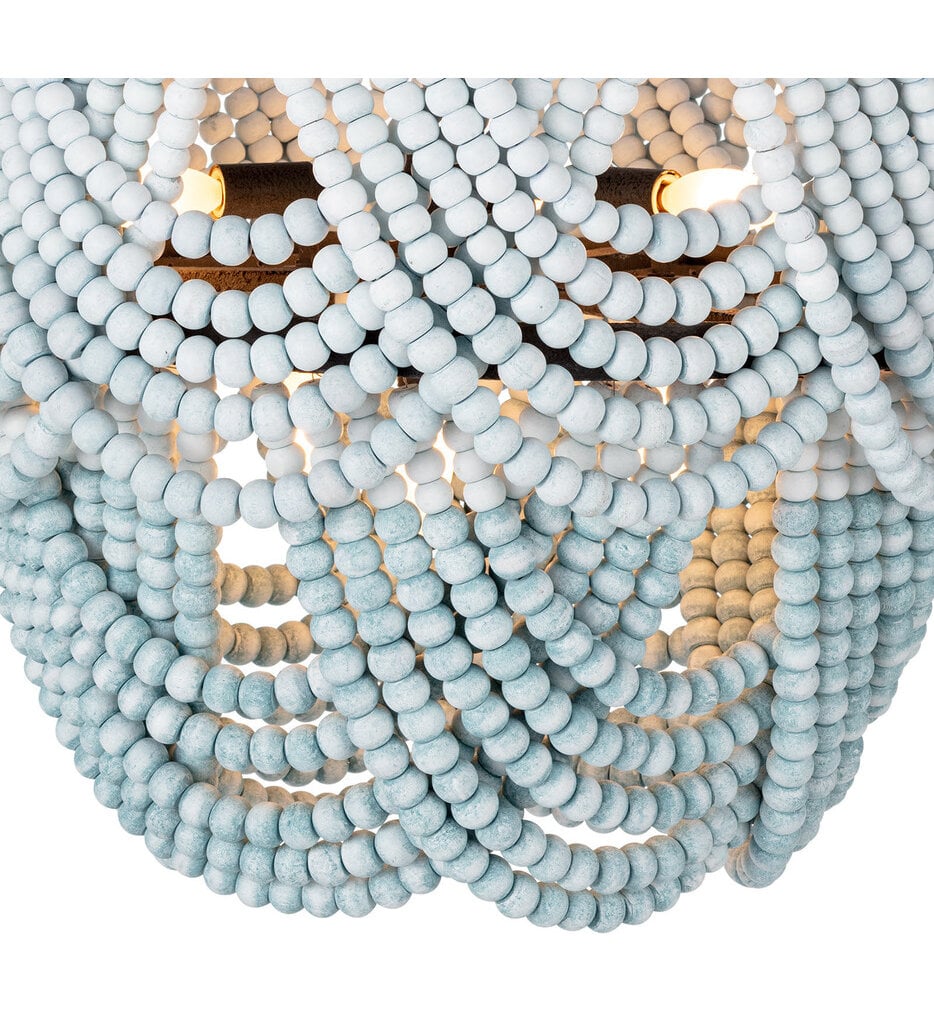 Ombre Wood 24" Flush Mount