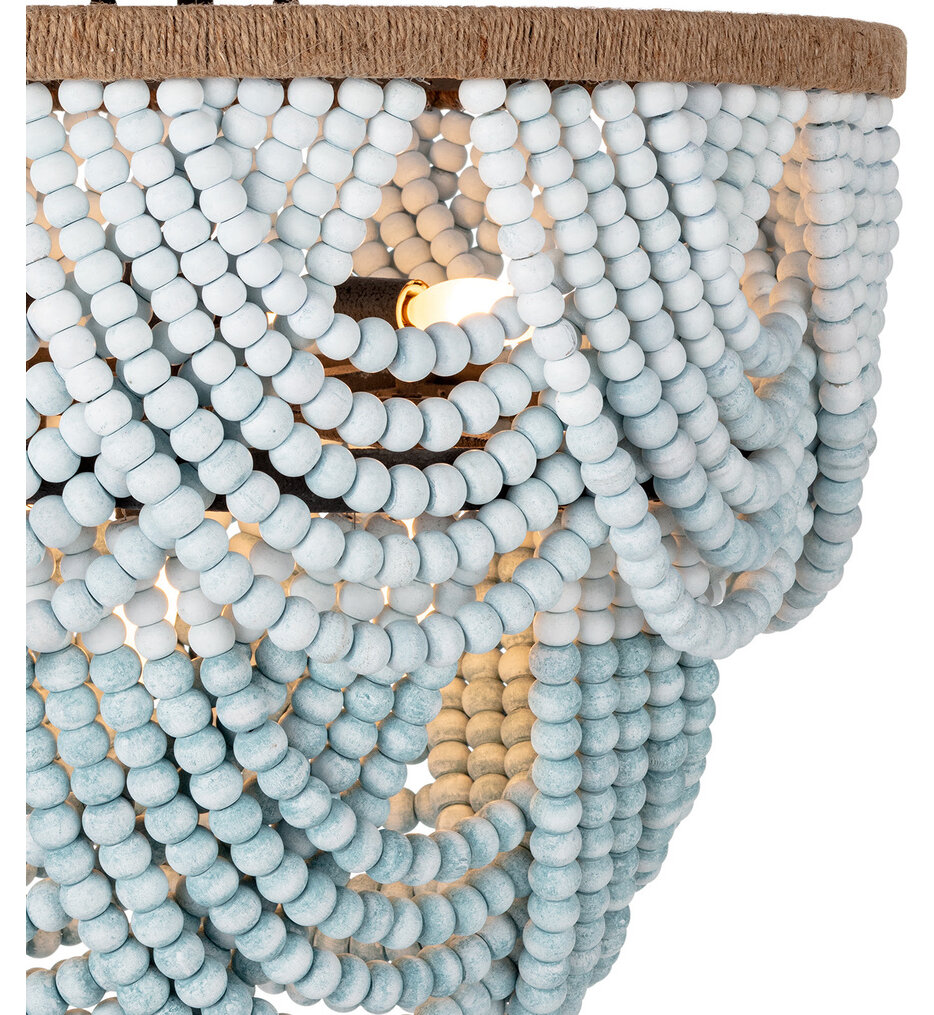 Ombre Wood 24" Flush Mount