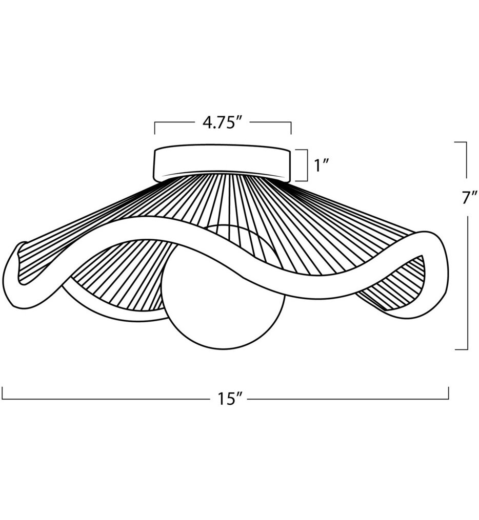 Provence Cafe 15" Flush Mount