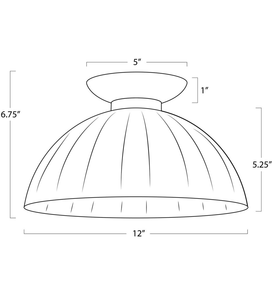 Dariel 12" Flush Mount