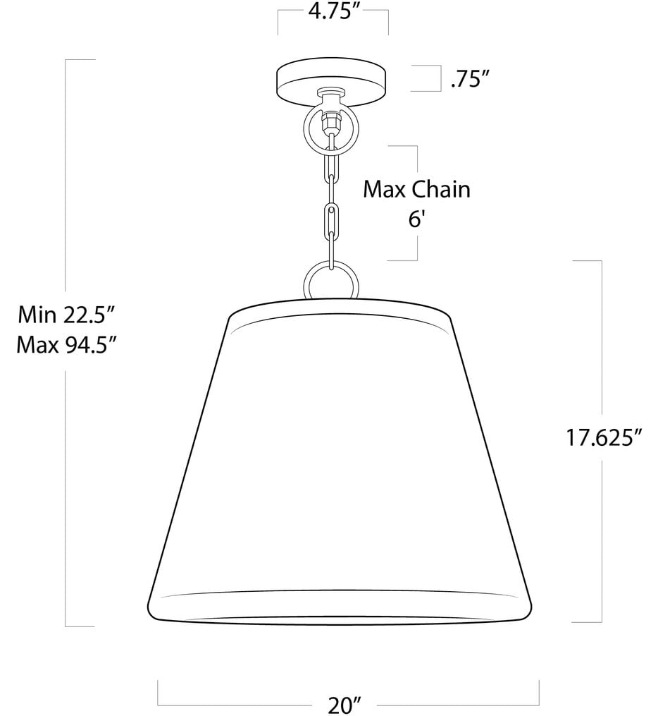 Augustine 19.5" Pendant