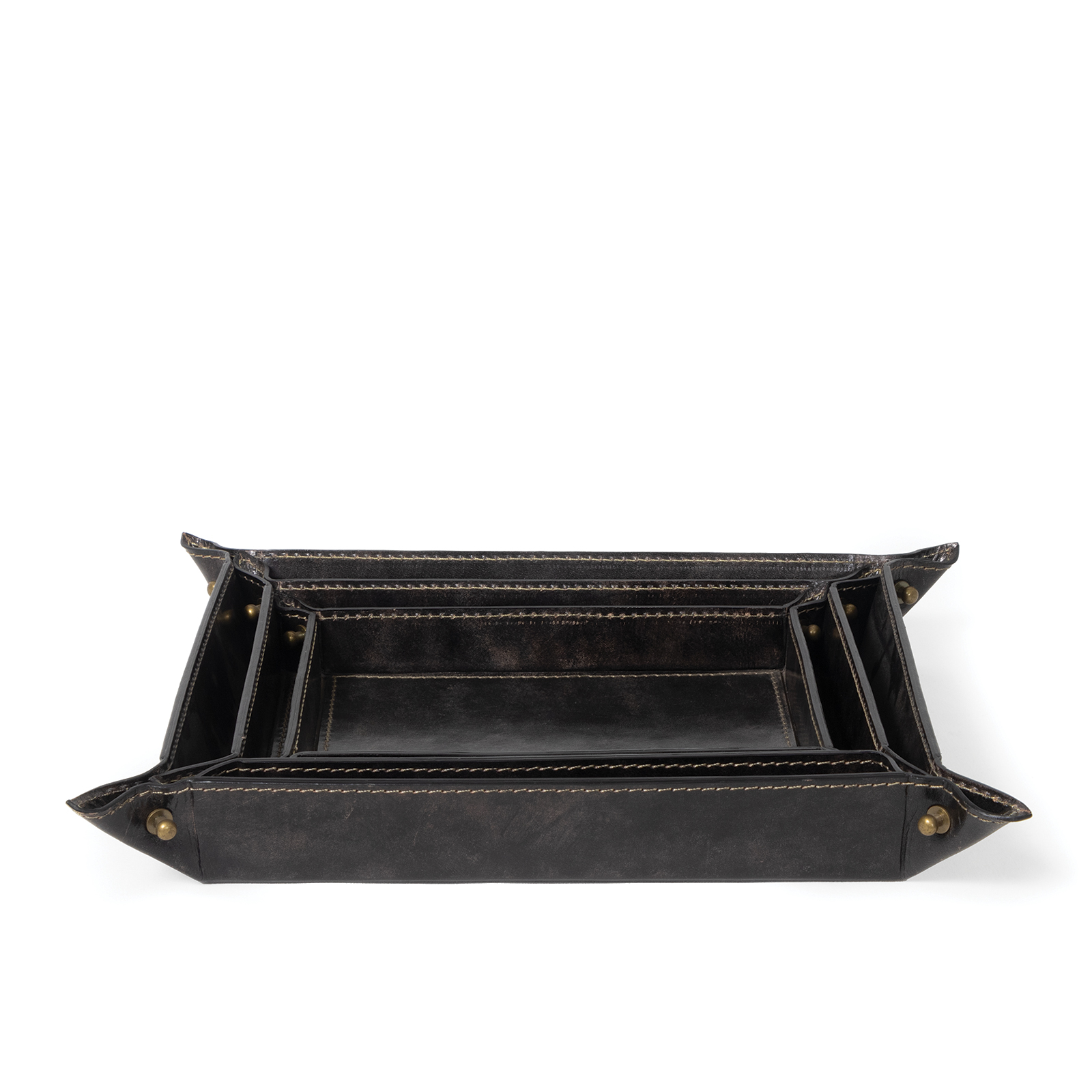 Regina Andrew - Derby Leather Tray Set