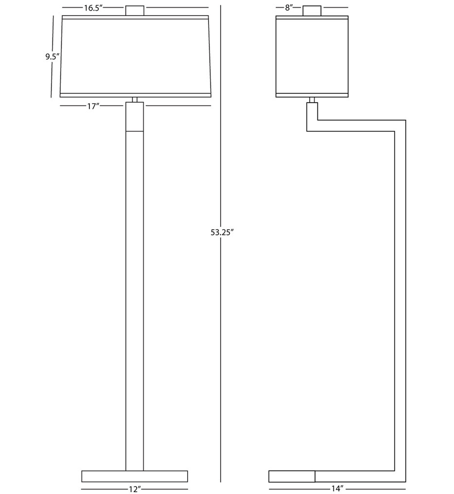 Doughnut 53.25" Floor Lamp
