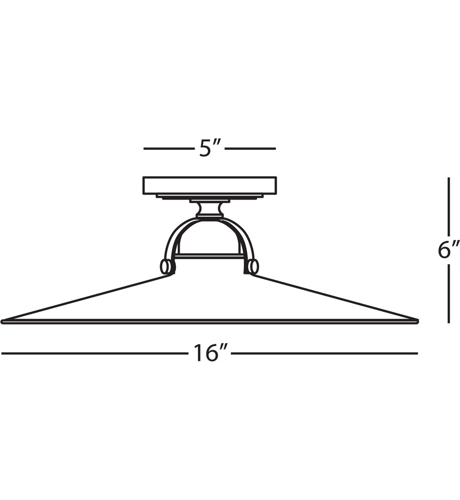 Rico Espinet Arial 15.88" Flush Mount