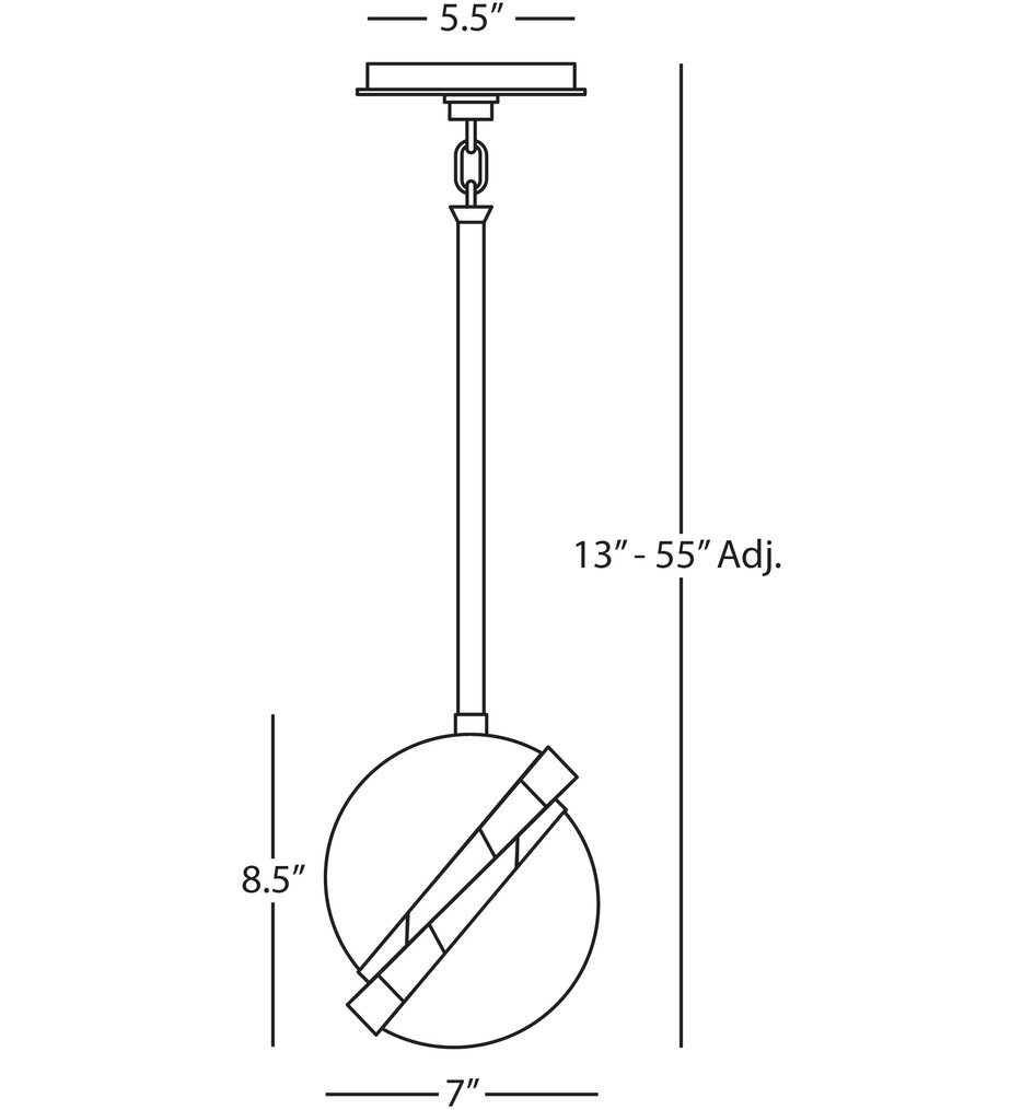 Michael Berman Brut 7" Pendant
