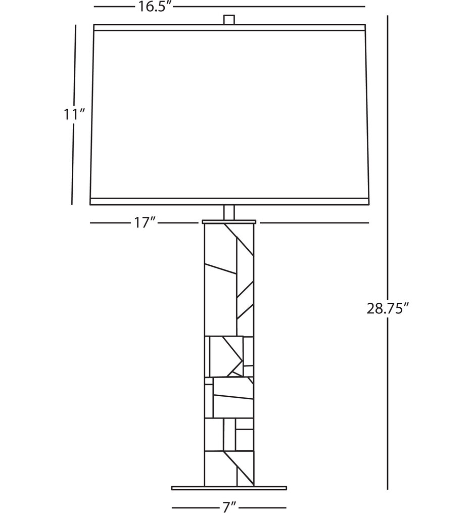 Michael Berman Brut 28.75" Table Lamp