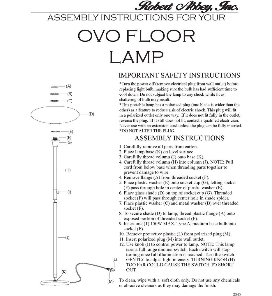 Rico Espinet Ovo 66" Floor Lamp
