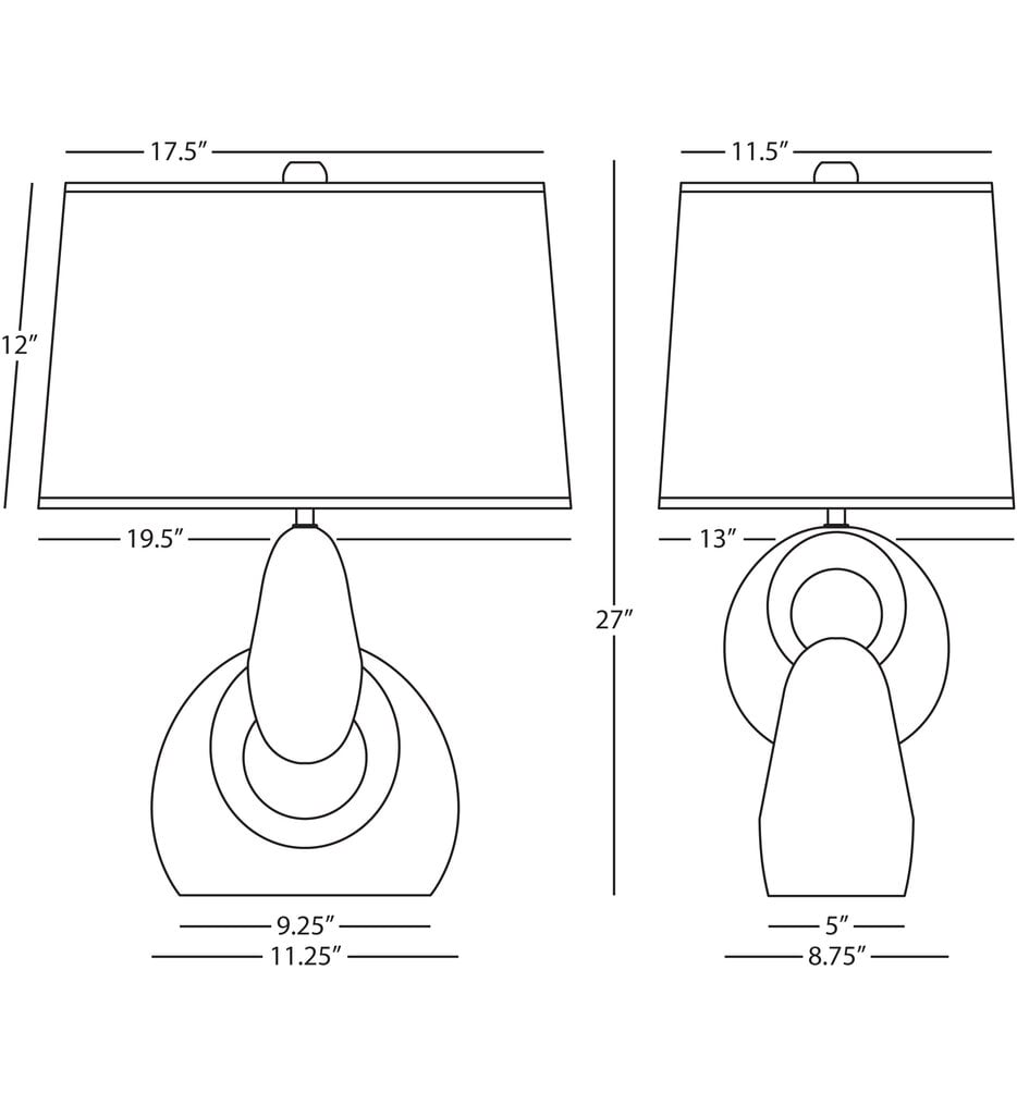 Fusion 27" Table Lamp