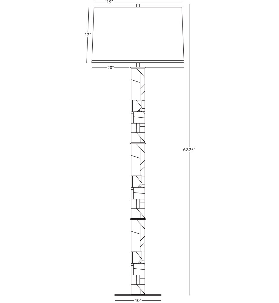 Michael Berman Brut 62.25" Floor Lamp