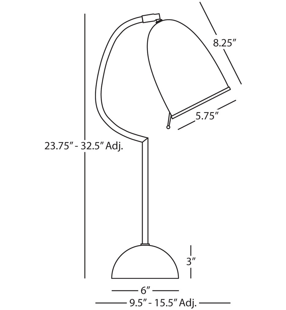 Director 32.5" Table Lamp