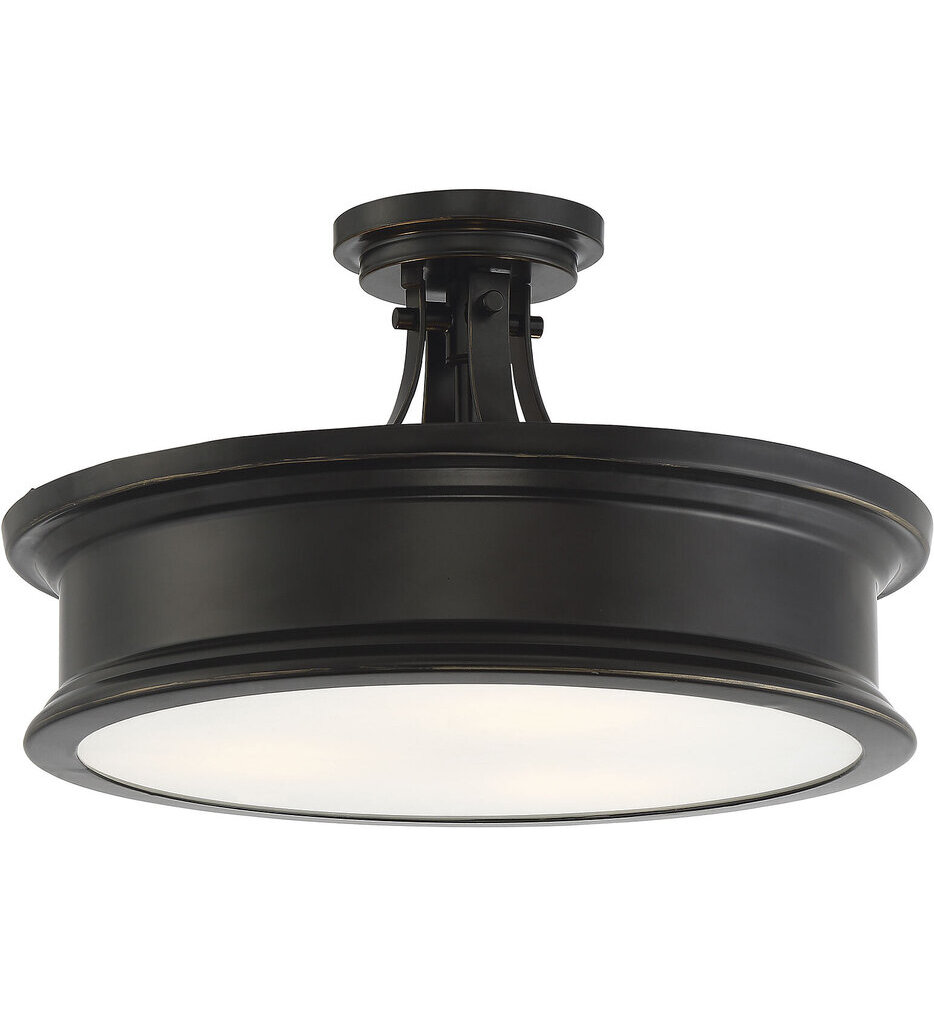 Savoy House - Watkins 16" Semi-Flush