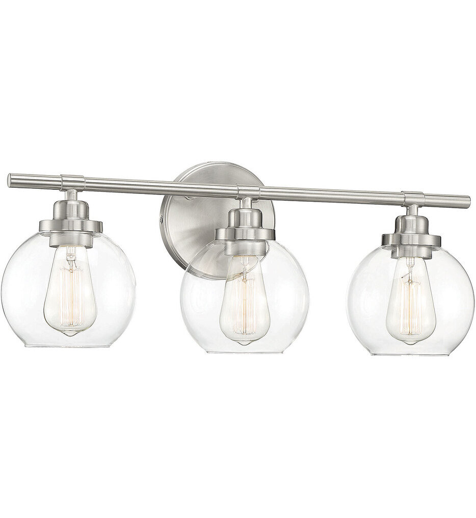 Savoy House 8 4050 3 SN Carson 22 5 Bath Vanity Light Lamps