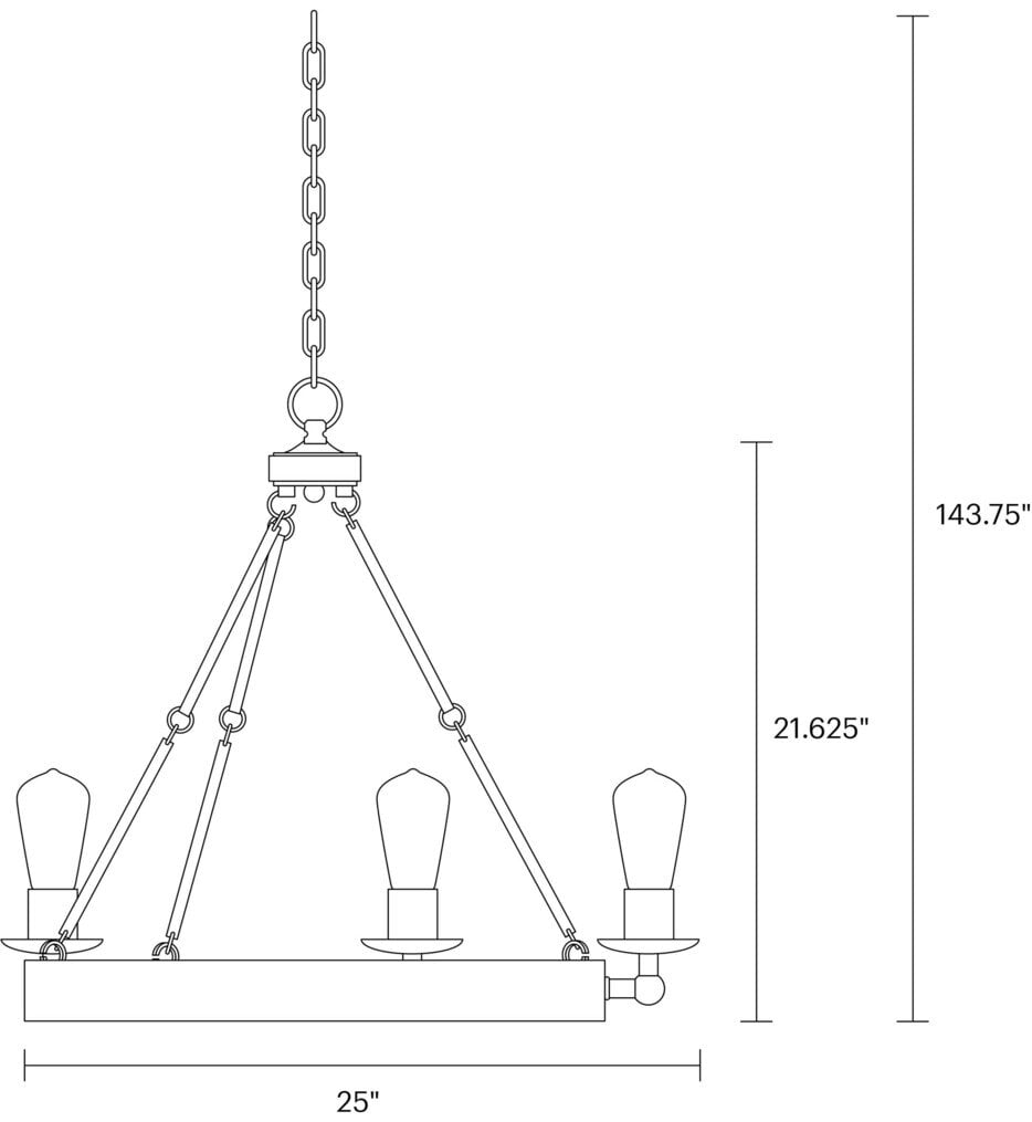 Ravenwood Manor 25" Chandelier