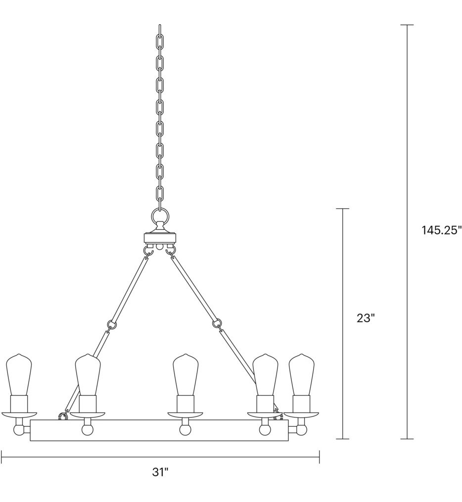 Ravenwood Manor 31" Chandelier