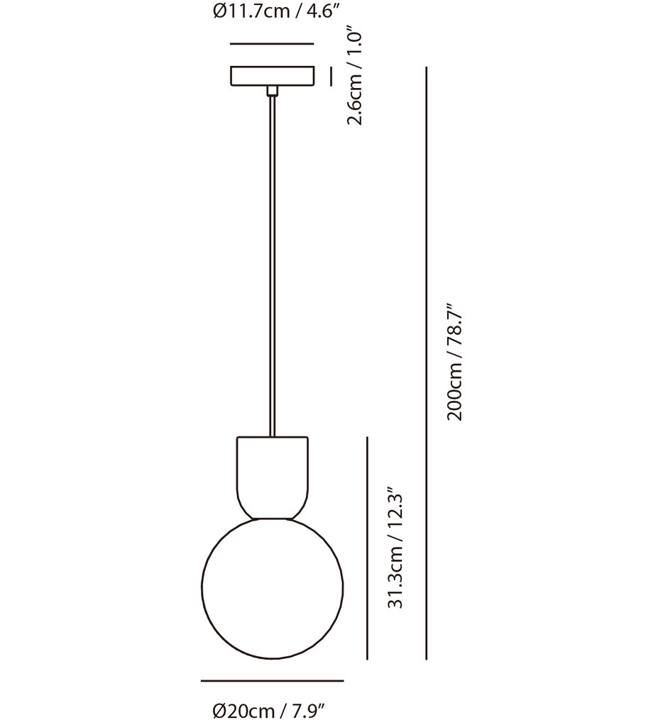 Castle Glo 12.3" Pendant