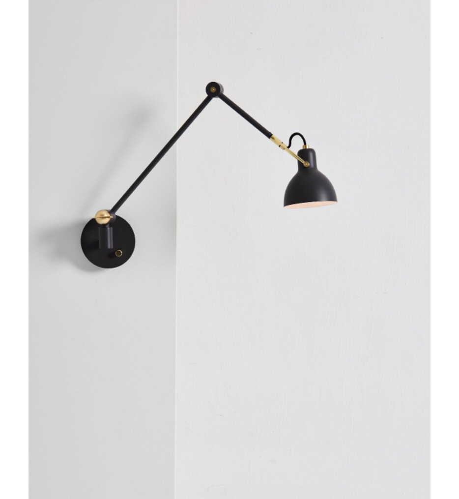 Seed Design - SQ-793MWRL-BK - Laito Gentle 15.7" Wall Sconce