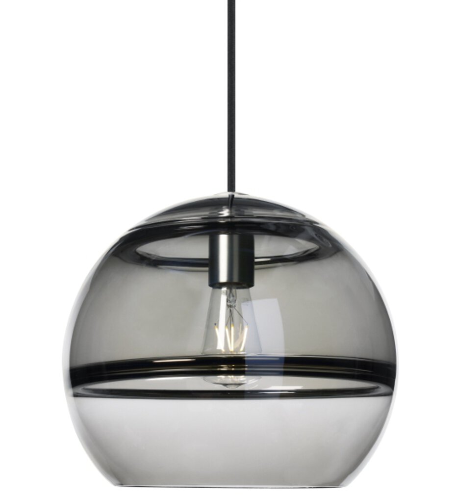 Sean Lavin Selina 1-light dimmable small accent pendant with polished nickel finish and glass shade main image 1