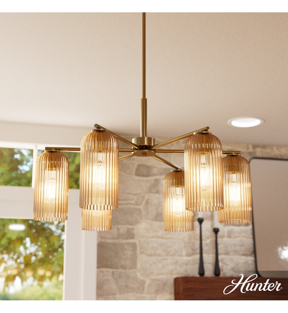 Hunter - 13230 - Jasmine Roth Beverly Glen 30.8" Chandelier