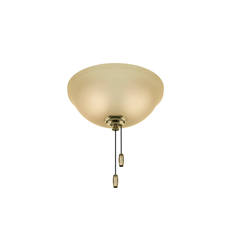 Hunter - 99365 - Glass Bowl-Frosted Amber