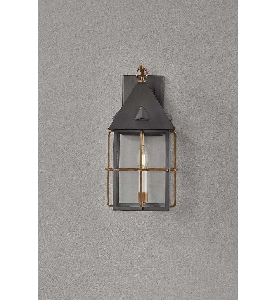 Troy Lighting - B6617-PBR/GRA - Toby 17" Outdoor Sconce
