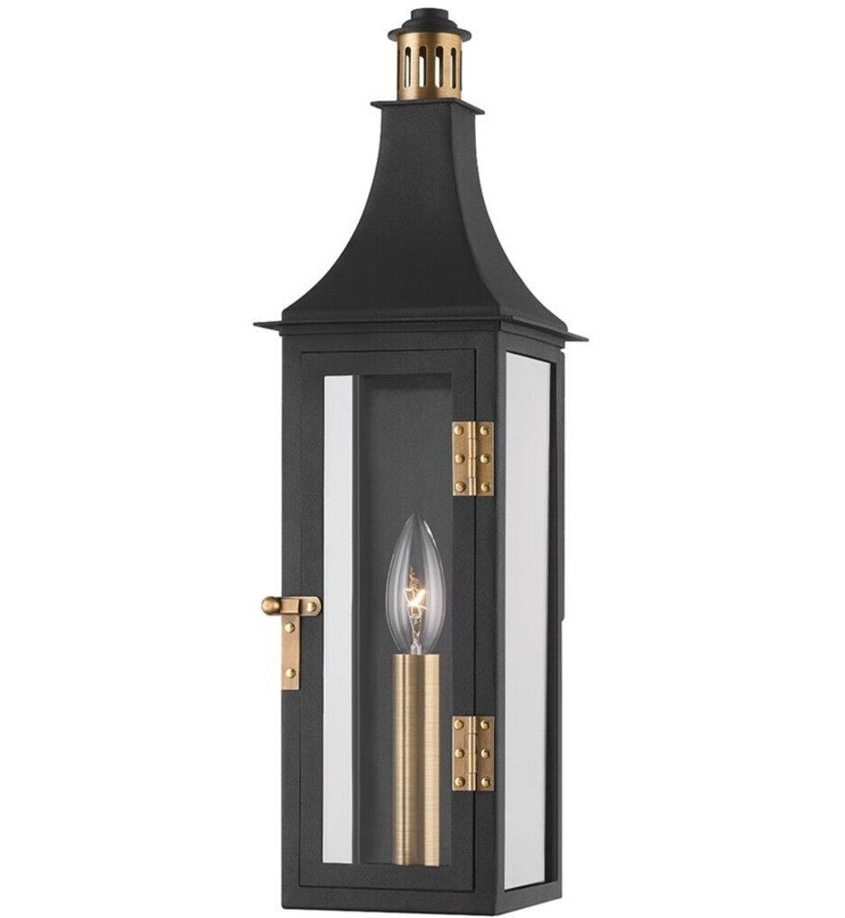 Troy Lighting - B7819-PBR/TBK - Wes 18.75" Outdoor Wall Sconce