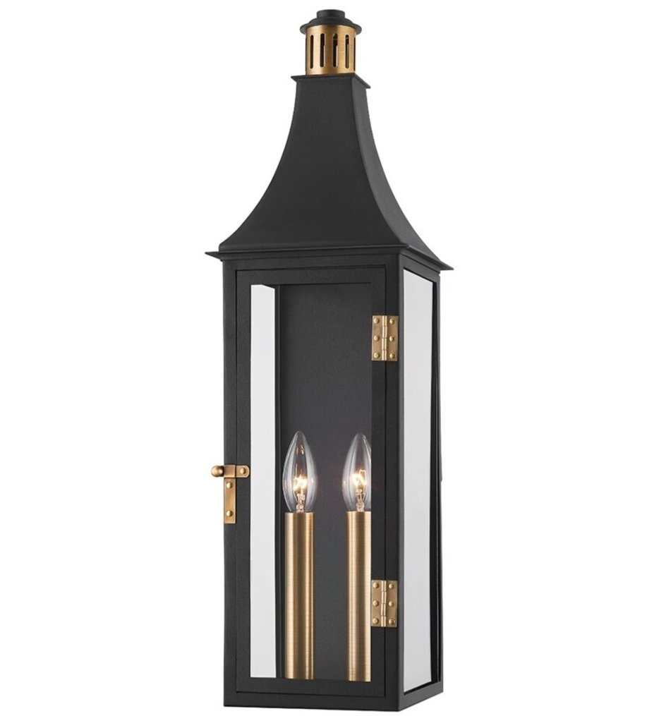 Troy Lighting - B7824-PBR/TBK - Wes 23.75" Outdoor Wall Sconce
