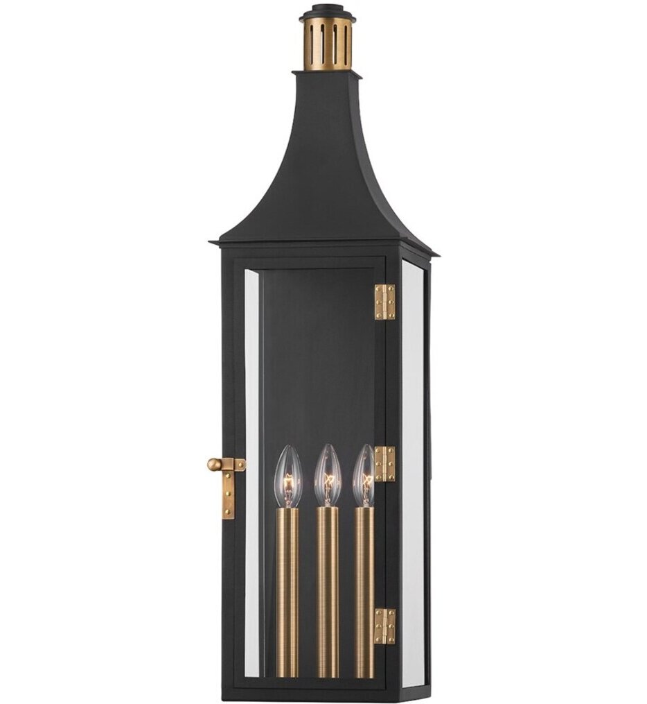 Troy Lighting - B7831-PBR/TBK - Wes 30.75" Outdoor Wall Sconce