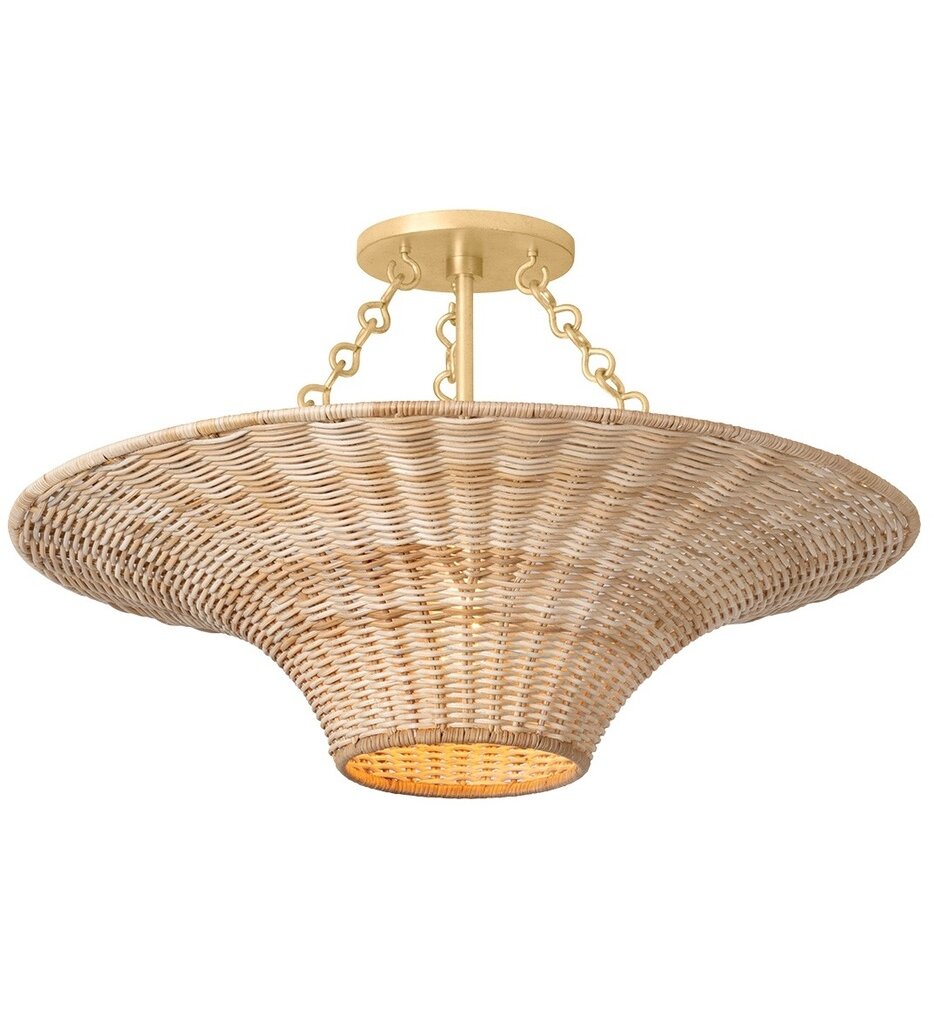 Troy Lighting - C2425-VGL - Ketan 24.5" Semi-Flush Mount