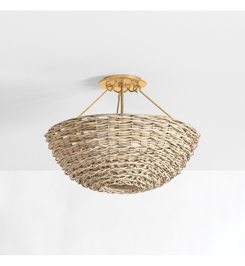 Troy Lighting - C3318-VGL - Campo 18.25" Semi-Flush Mount